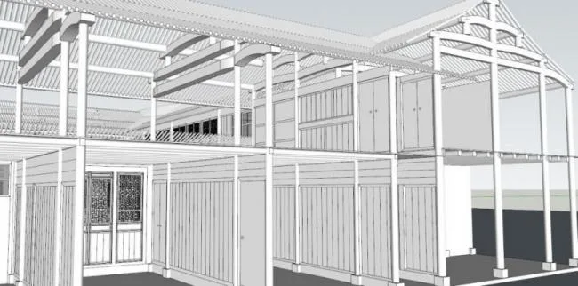 Sketchup Villa Model | Solo Villa, Chinese Style