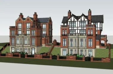 SketchUp Villa Models: Twin, Stacked, and Classical Styles-BIM WORLD