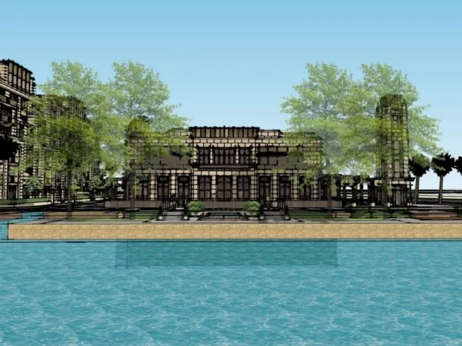 SketchUp Residential Models: Multi-Story Homes, Garden Villas, and Classic Designs