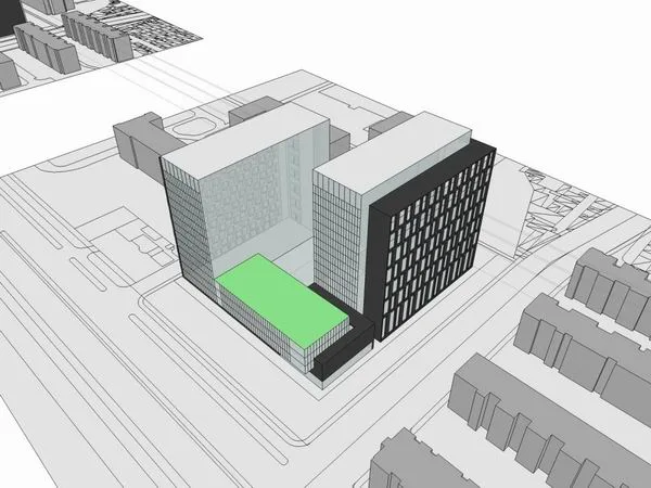 Sketchup Office Model | High rise Office Building, Modern Style