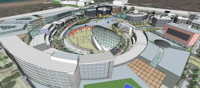Sketchup Planning Model | Overall Planning of Qingdao Beer Garden, Modern Style