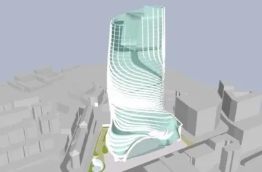 Super High-Rise Modern Hotel Model in SketchUp-BIM WORLD