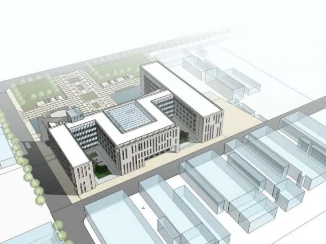 Sketchup Office Model | Multi story Office Building, Modern Style