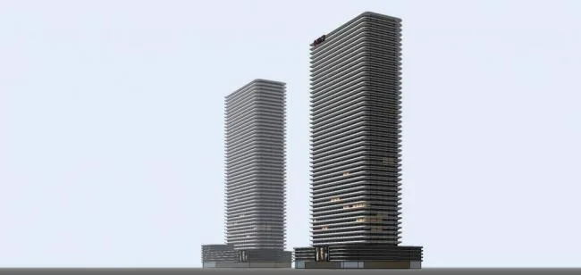 Sketchup Office Model | Super high-rise hotel office building, office building, modern style