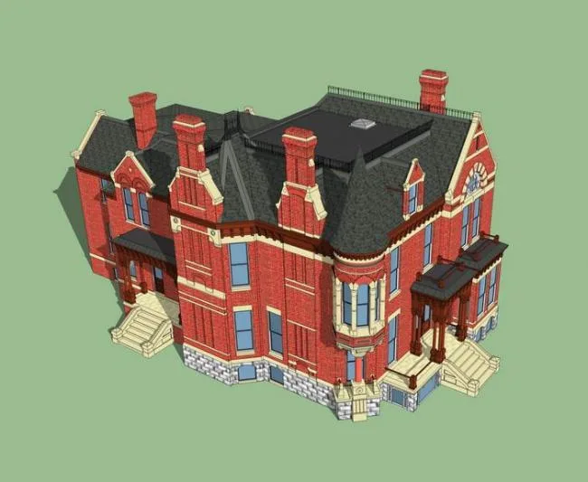 SketchUp Villa Models: Solo, Stacked, Classical, and Victorian Styles