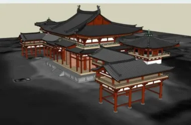 SketchUp Model of Multi-Story Ancient Chinese Architecture-BIM WORLD