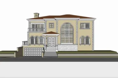 Classical Style Single-Family Villa Model in SketchUp-BIM WORLD