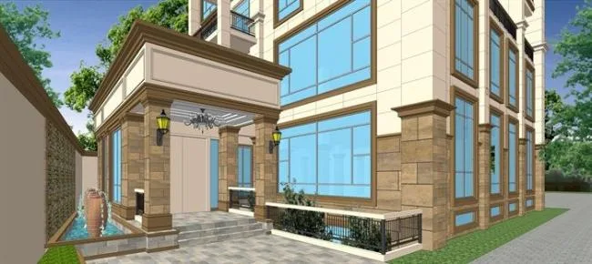 Sketchup Villa Model | Yijing Garden Villa, Solo Villa, Stacked Villa, European Style, Classical Style