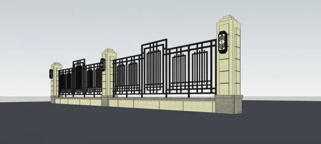 Neoclassical SketchUp Materials: Building Components, Walls, and Guardrails