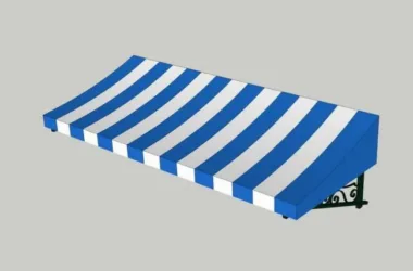 SketchUp Material Model: Commercial Street Fabric Canopy and Landscape Components-BIM WORLD