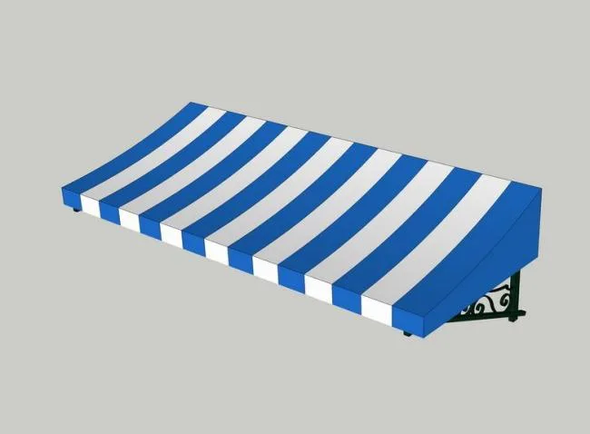 SketchUp material model | Commercial street fabric canopy, landscape material component
