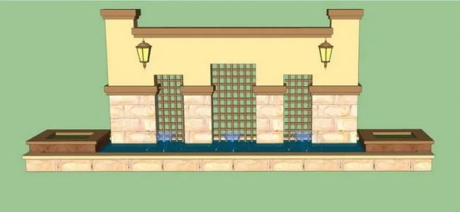 SketchUp Material Model: European Wall Landscape Components