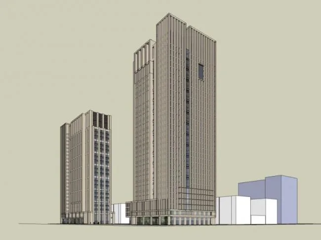 Sketchup Office Model | High rise Office Building, Modern Style