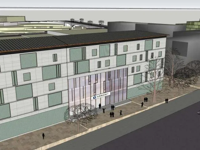 Sketchup Office Model | Multi story Bank Building, Office Building, Classical Style