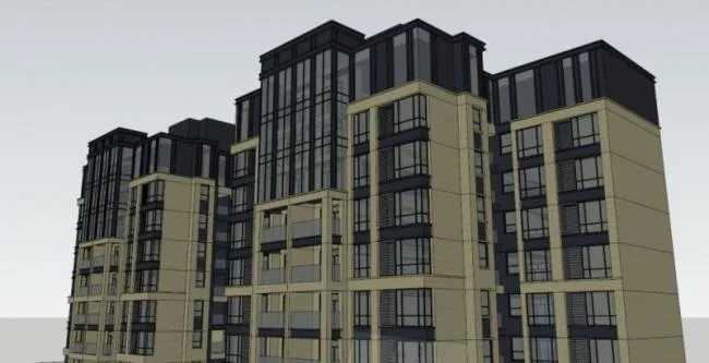 Sketchup Residential Model | High rise Residential Buildings, Residential Buildings, Classical Style