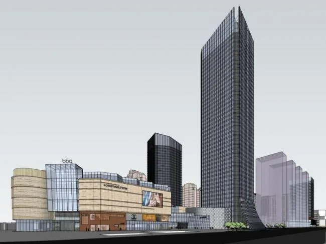 Sketchup Complex Model | Multi story Commercial Complex, Office, Hotel, Modern Style