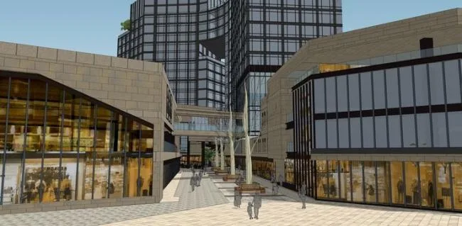 Sketchup Office Model | High rise Office Building, Multi story Commercial Street, Modern Style