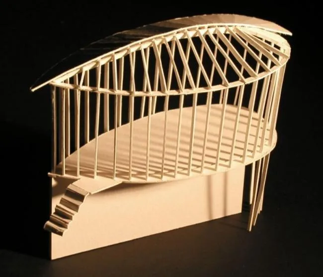 Sketchup Cultural Model | Multi story Church, Swiss St. Benedict's Church, Peter Zumto, Cultural Architecture, Modern Style