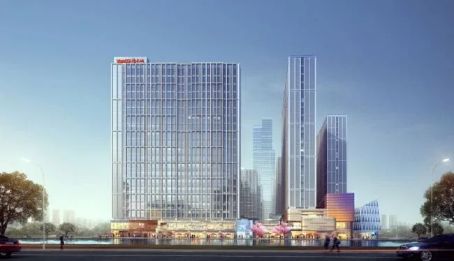 Sketchup Complex Model | High rise commercial complex, hotel office, commercial podium, modern style