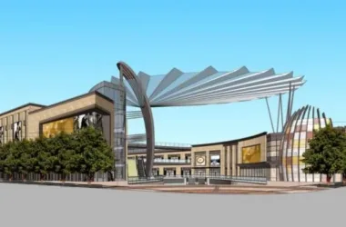 SketchUp Business Model: Modern Multi-Story Commercial Complex Design-BIM WORLD