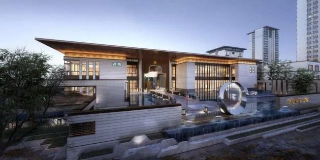 Sketchup Residential Model | Multi-story Residence, New Chinese Style, Residential Architecture