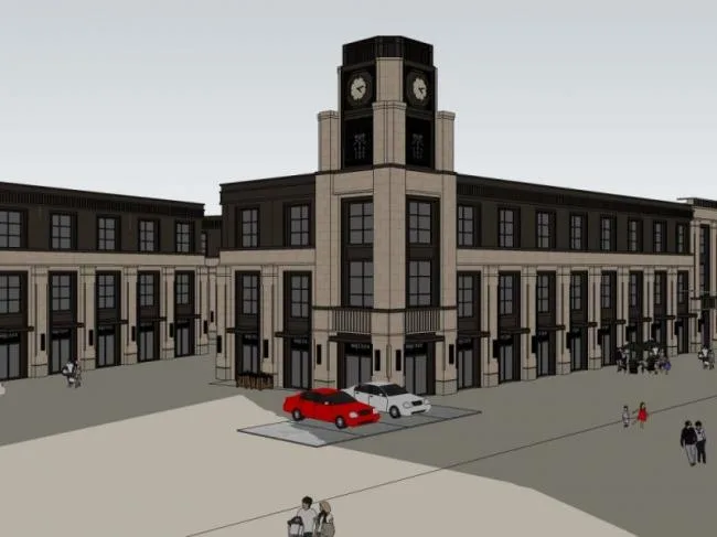Classical Multi-Story Office Building Model in SketchUp