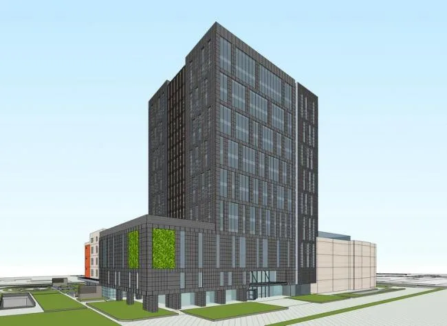 Modern Multi-Story Office Model in SketchUp