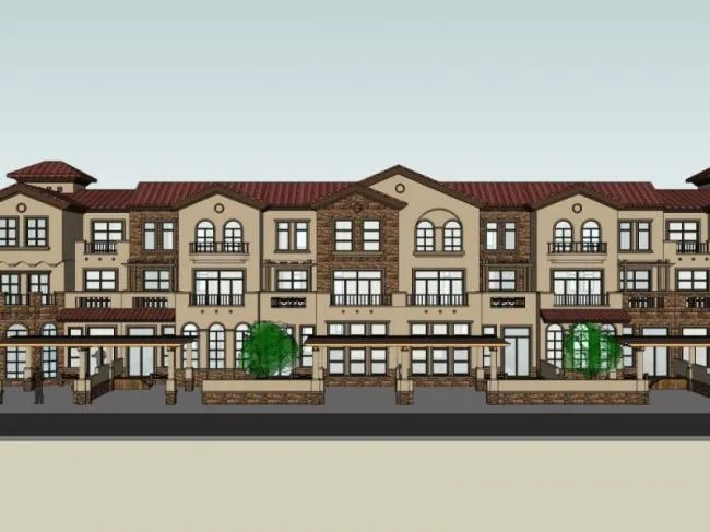 Modern Multi-Row Villa Design in SketchUp