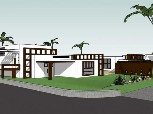 Sketchup Villa Model | Solo Villa, Modern Style
