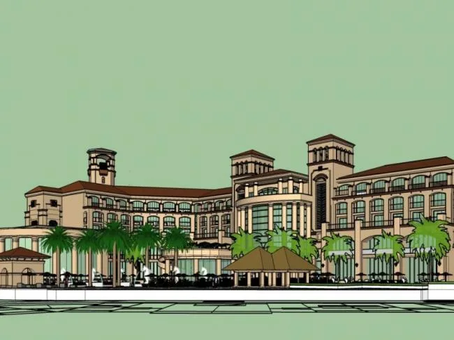 Sketchup Hotel Model | Multi story Hotel, Spanish Style