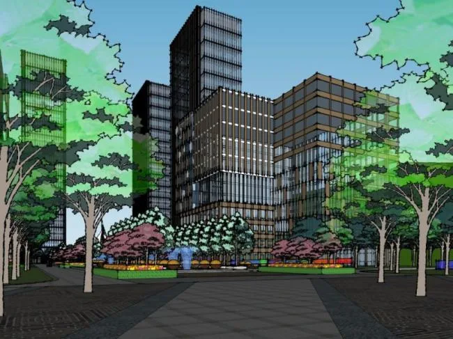 Sketchup Complex Model | Multi story High rise Complex, Office Building, Hotel, Commercial, Apartment, Modern Style