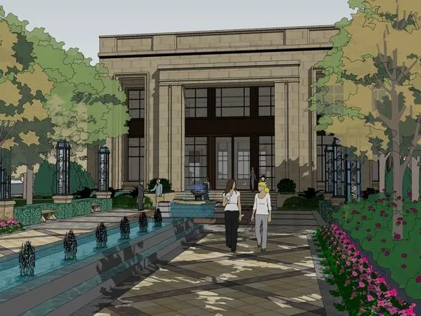 Sketchup Residential Model | Multi story Sales Office, Residential, Classical Style