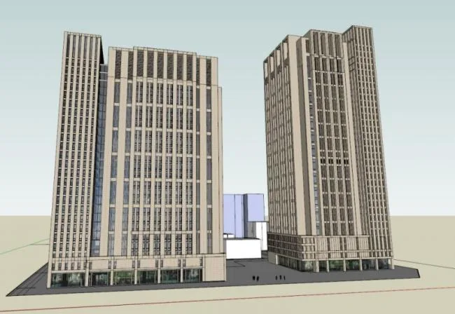 Sketchup Office Model | High rise Office Building, Modern Style