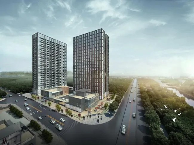 Sketchup Complex Model | Super high-rise commercial complex, hotel office, modern style