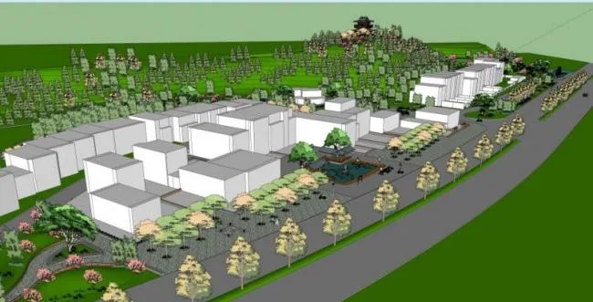 Sketchup Planning Model | Village Planning, Chinese Style