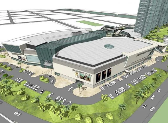 Sketchup Complex Model | Multi story mixed use commercial complex, high-rise residential, ground floor commercial, modern style