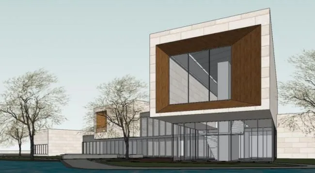 Sketchup Cultural Model | Multi story Art Museum, Cultural Architecture, Modern Style