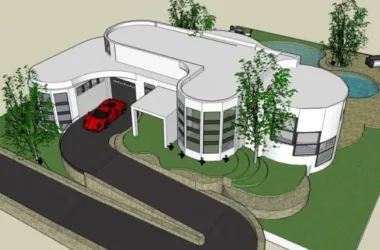 Modern Solo Villa Design | SketchUp 3D Model-BIM WORLD