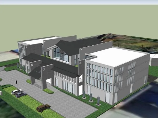 Sketchup Business Model | Multi story Restaurant Canteen, Commercial, Modern Style