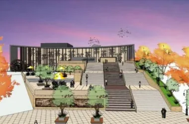 SketchUp Cultural Model: Modern Multi-Story Tea Culture Museum Architecture-BIM WORLD