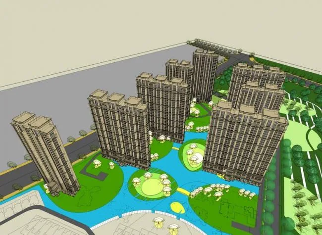 Sketchup Residential Model | High rise Residential, Residential, Neoclassical Style