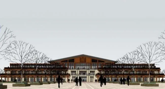 Sketchup Hotel Model | Multi story Hotel, Wooden Structure, Chinese Style