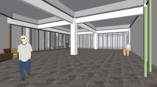 Sketchup Business Model | Multi story sunken clubhouse, commercial building, new Chinese style