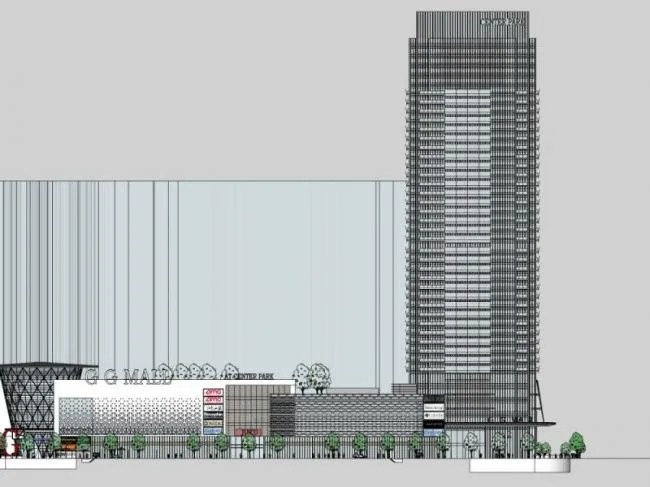 Sketchup Complex Model | Super high-rise commercial and residential complex, office, hotel, modern style