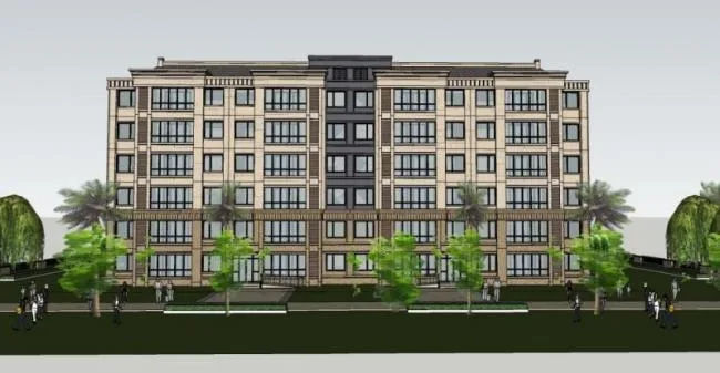 Sketchup Residential Model | Multi story Residence, Western style House, Residential Building, Classical Style