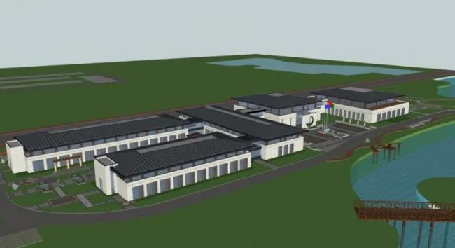 Sketchup Business Model | Low rise Commercial Street, Modern Style
