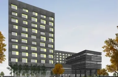 Modern High-Rise Hotel Model in SketchUp-BIM WORLD