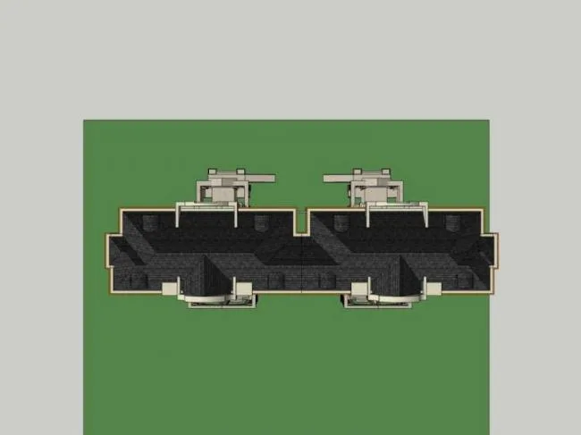 Sketchup Residential Model | Multi story Residence, European Style