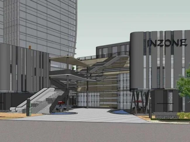 Sketchup Complex Model | Multi story High rise Complex, Office Building, Commercial, Modern Style