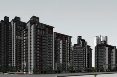 SketchUp Residential Model: Zhongjian Xi'an Daming Palace – Classical High-Rise Complex with Scenic Courtyard-BIM WORLD